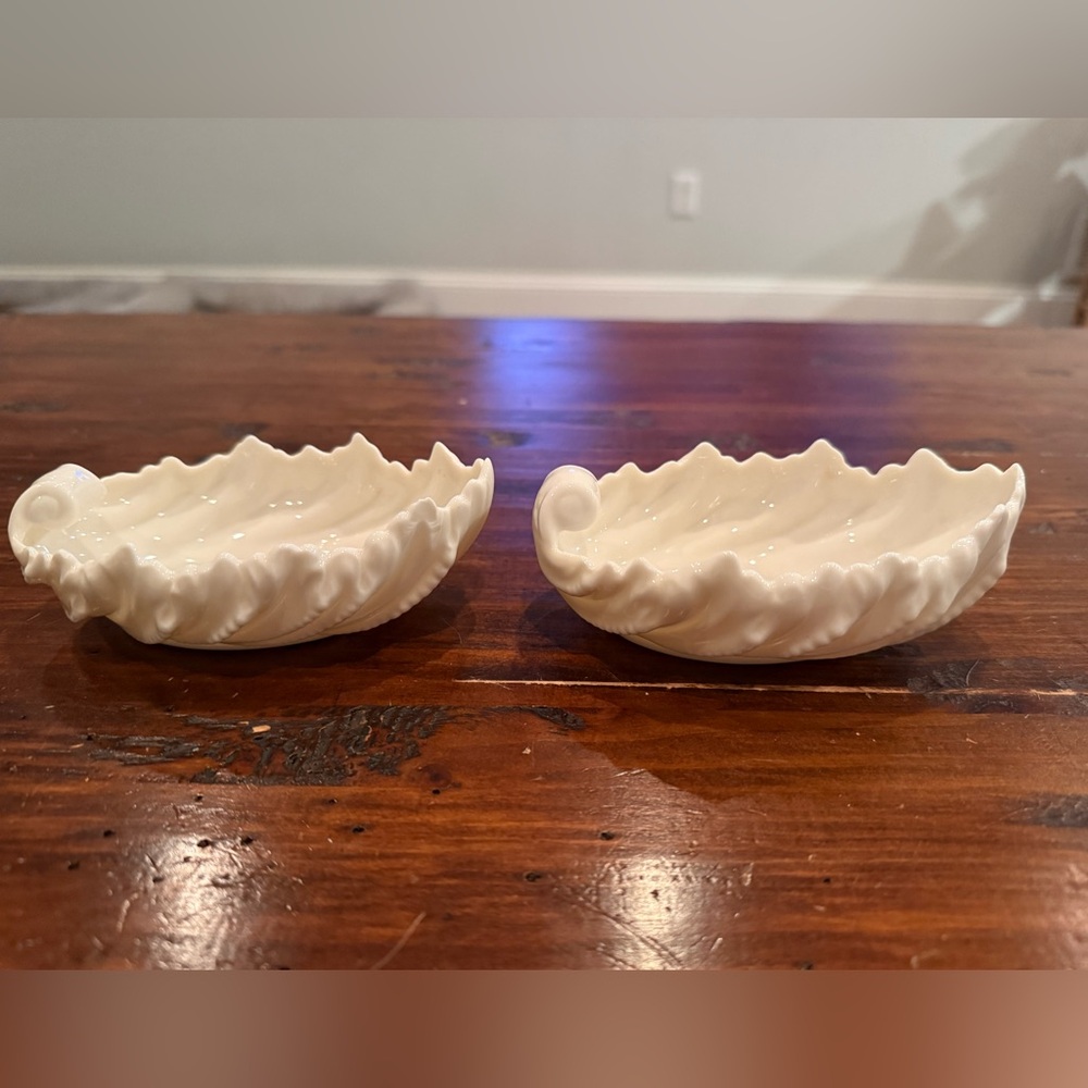 Vintage Lenox Shell Dishes – Made in USA (Set of 2)